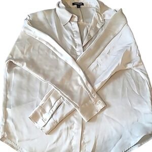 Express cream‎ button down shirt